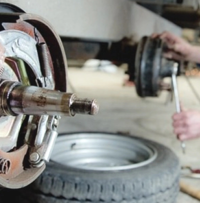 Double A Trailer service to trailer #2