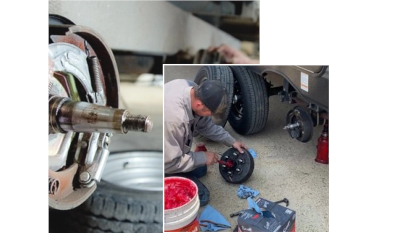 Double A Trailer service to trailer #1